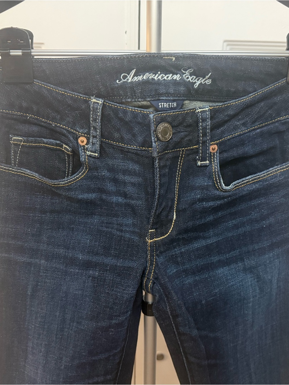 American Eagle Outfitters Dark Indigo Bootcut Jeans - Picture 3 of 9